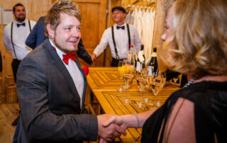 Begrüßung des Bürgermeisters von Bad Sulza Dirk Schütze zum Sektempfang