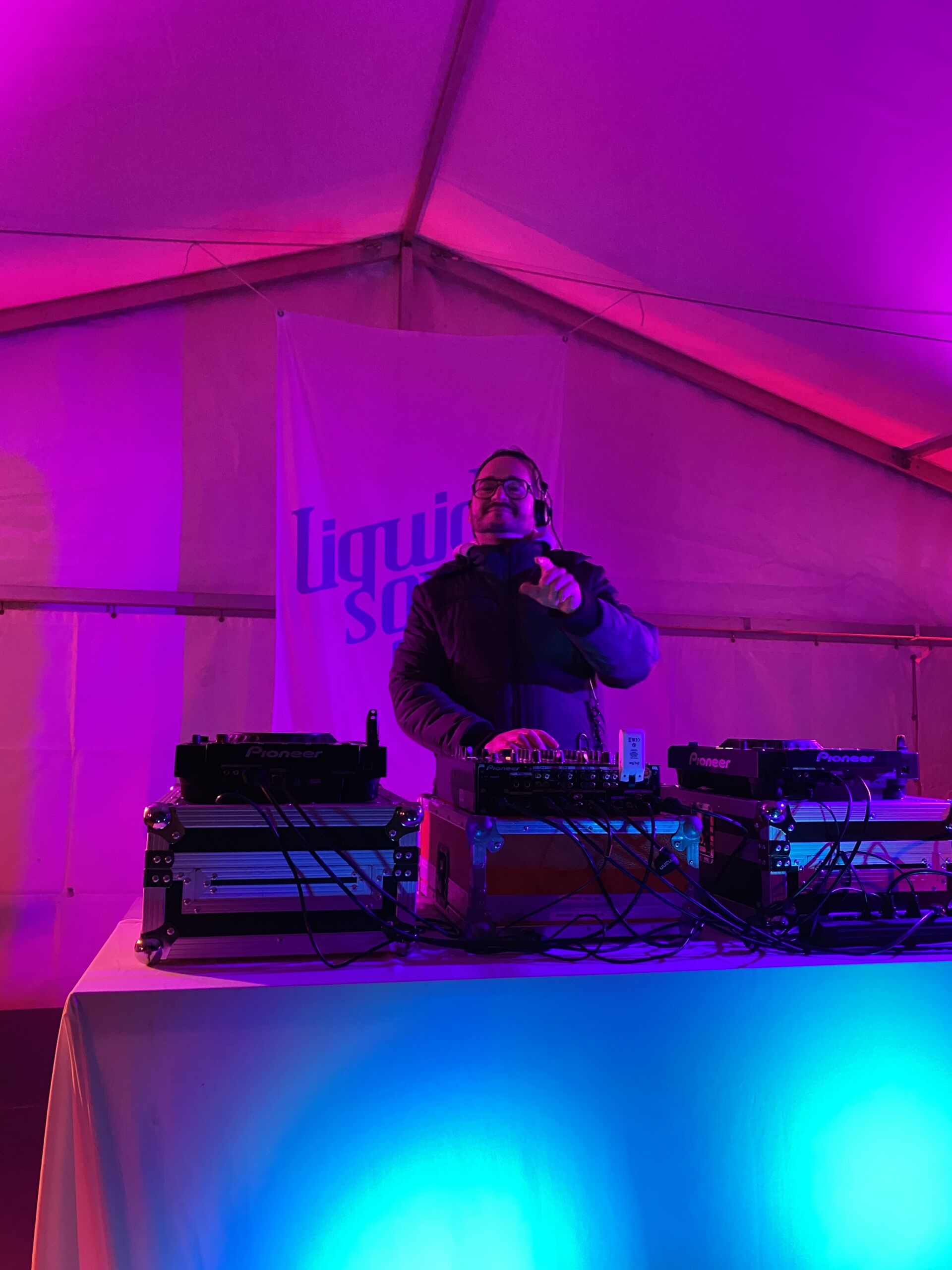 Sektempfang im Eingangsbereich des Gradierwerks